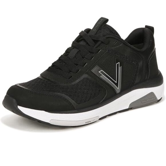 Vionic Strider Walk Size 8 M Black Sneaker Women's Lace Up NWB $164 Orthopedic S - Picture 1 of 12